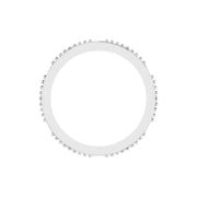 Unique Pave Diamond and Oval Design Ring