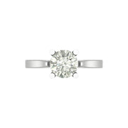 Classic 1.50 Carat Lab Grown Round Diamond Solitaire Ring in Gold