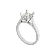 Classic 1.50 Carat Lab Grown Round Diamond Solitaire Ring in Gold