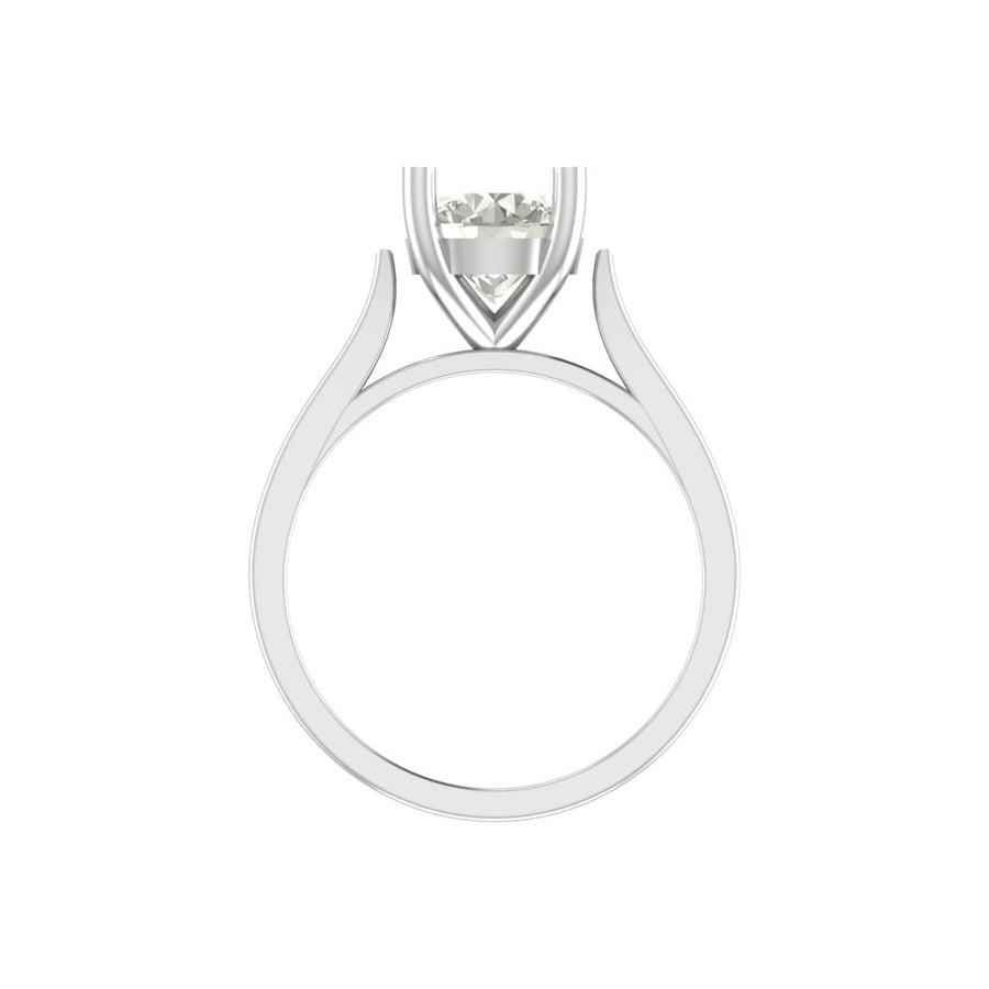 Classic 1.50 Carat Lab Grown Round Diamond Solitaire Ring in Gold