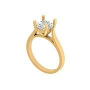 Classic 1.50 Carat Lab Grown Round Diamond Solitaire Ring in Gold
