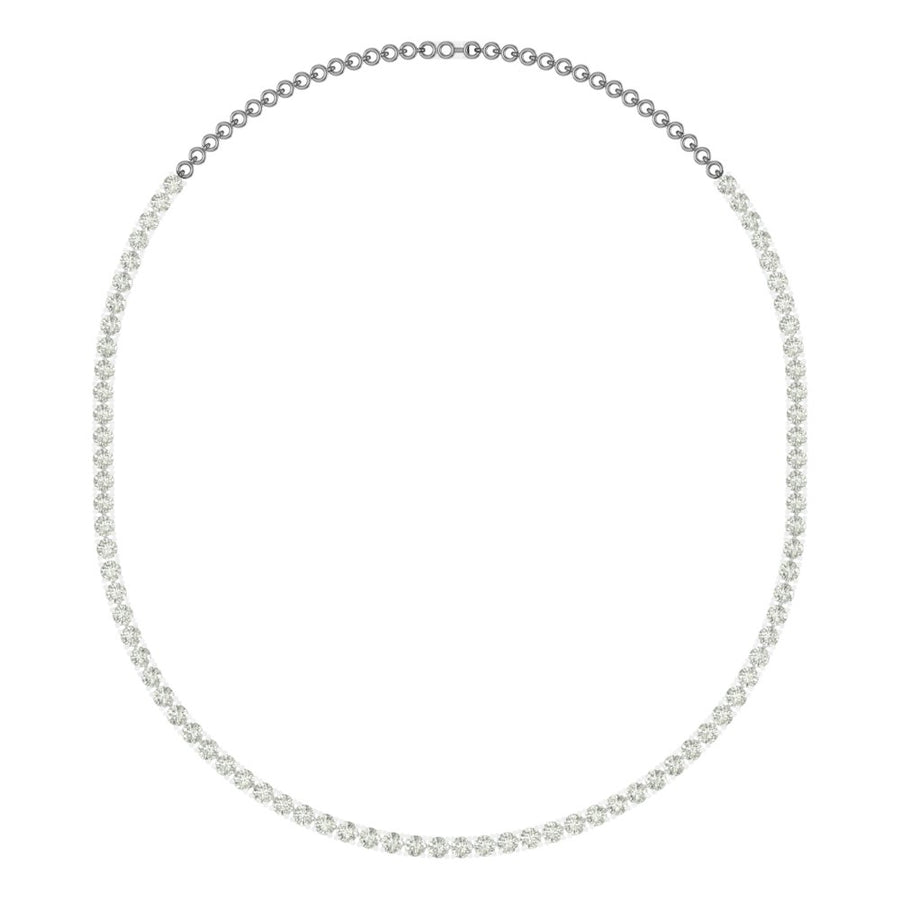 Elegant Dual-Tone Diamond Necklace| 10.780 carats with IGI Certified