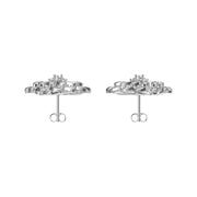 Radiant Spiral Diamond Earrings – 1.76 Carats | Lab Grown