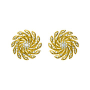 Radiant Spiral Diamond Earrings – 1.76 Carats | Lab Grown