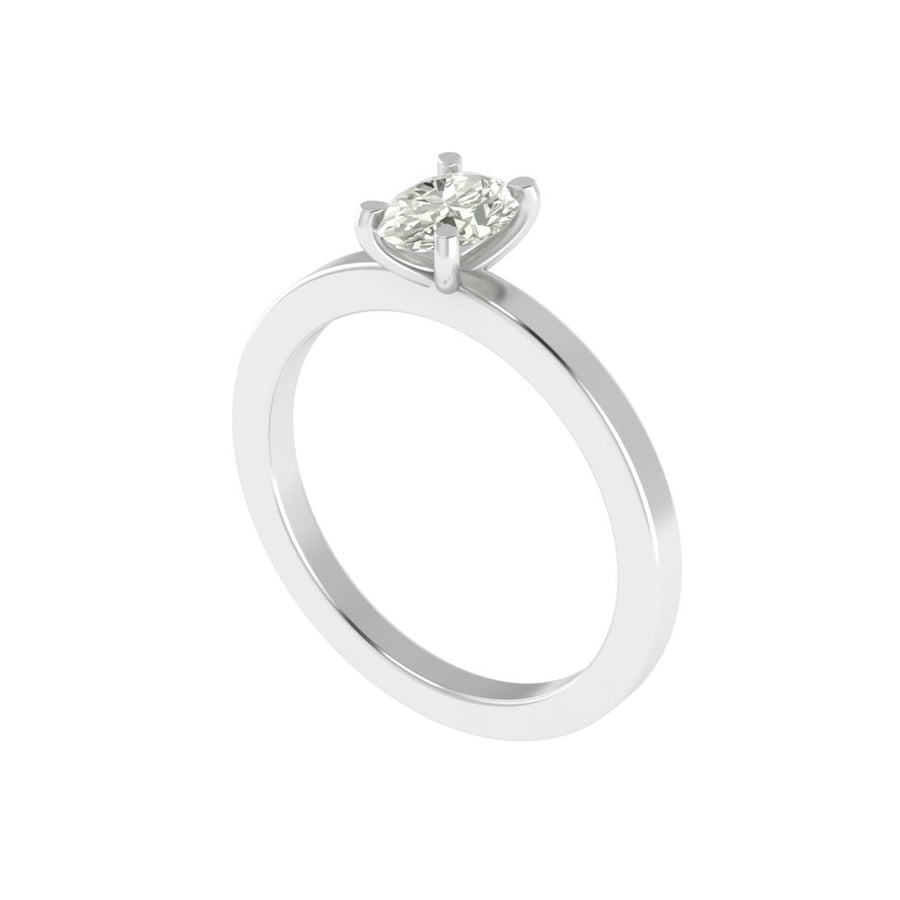 The Promise Oval Solitaire Ring – 1.00 CT