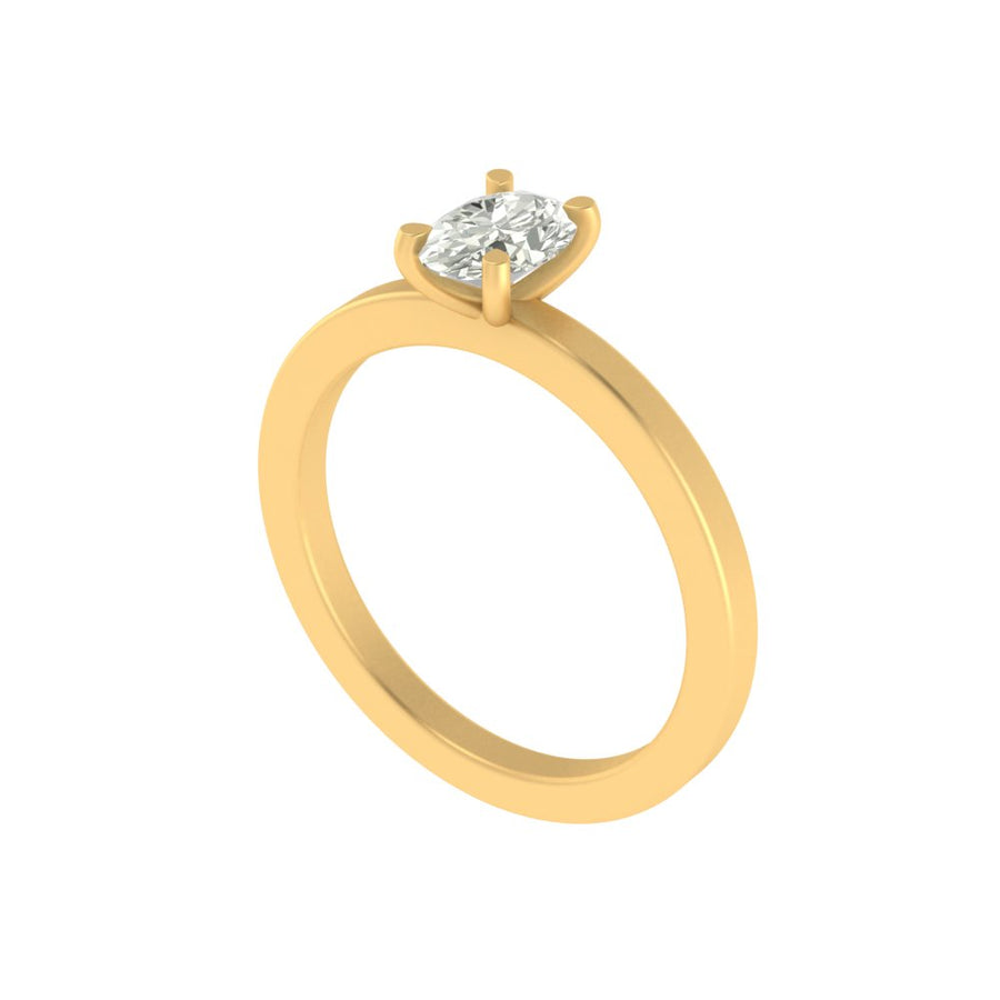 The Promise Oval Solitaire Ring – 1.00 CT
