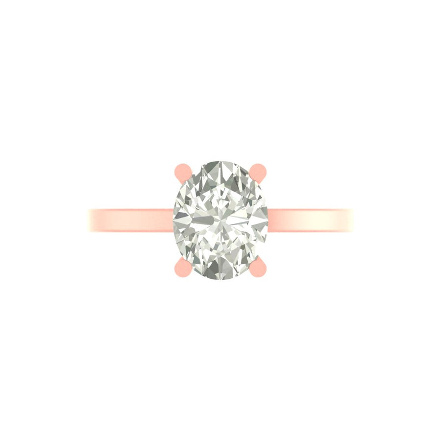 Emara 3.00 CT Oval Solitaire Ring