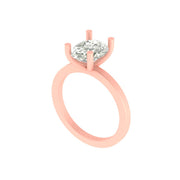 Emara 3.00 CT Oval Solitaire Ring