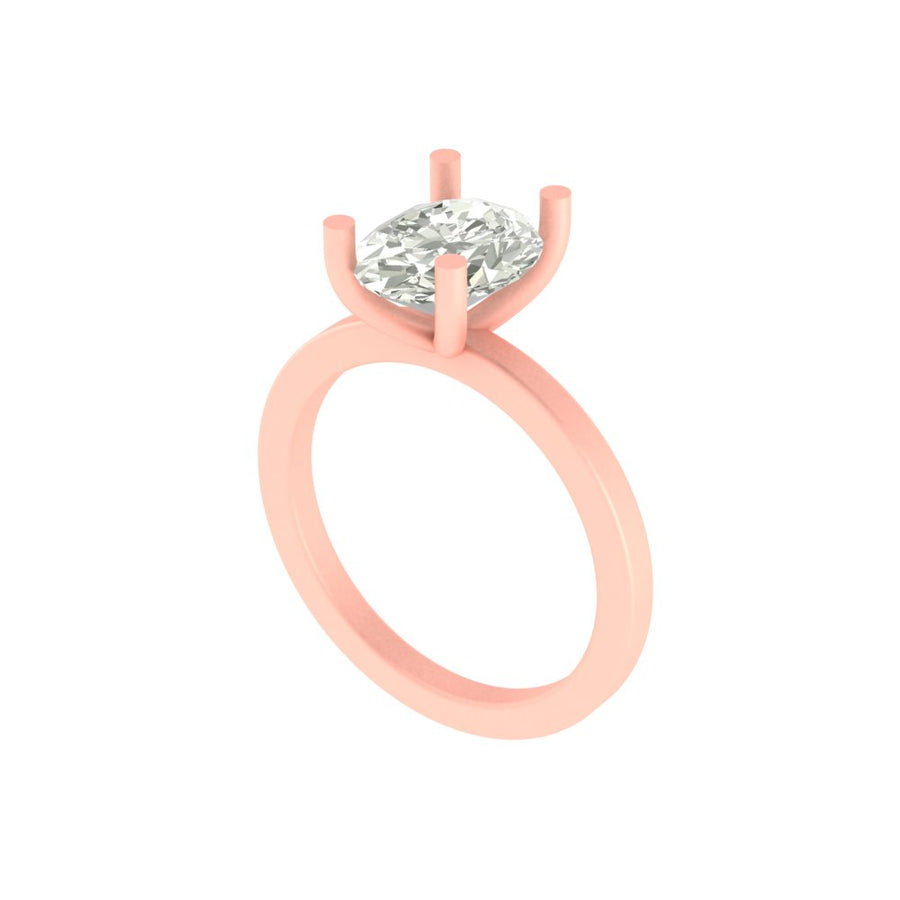 Emara 3.00 CT Oval Solitaire Ring