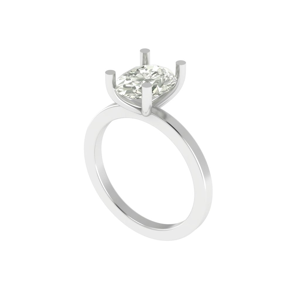 Emara 3.00 CT Oval Solitaire Ring