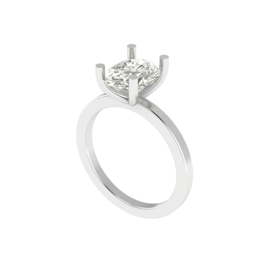 Emara 3.00 CT Oval Solitaire Ring