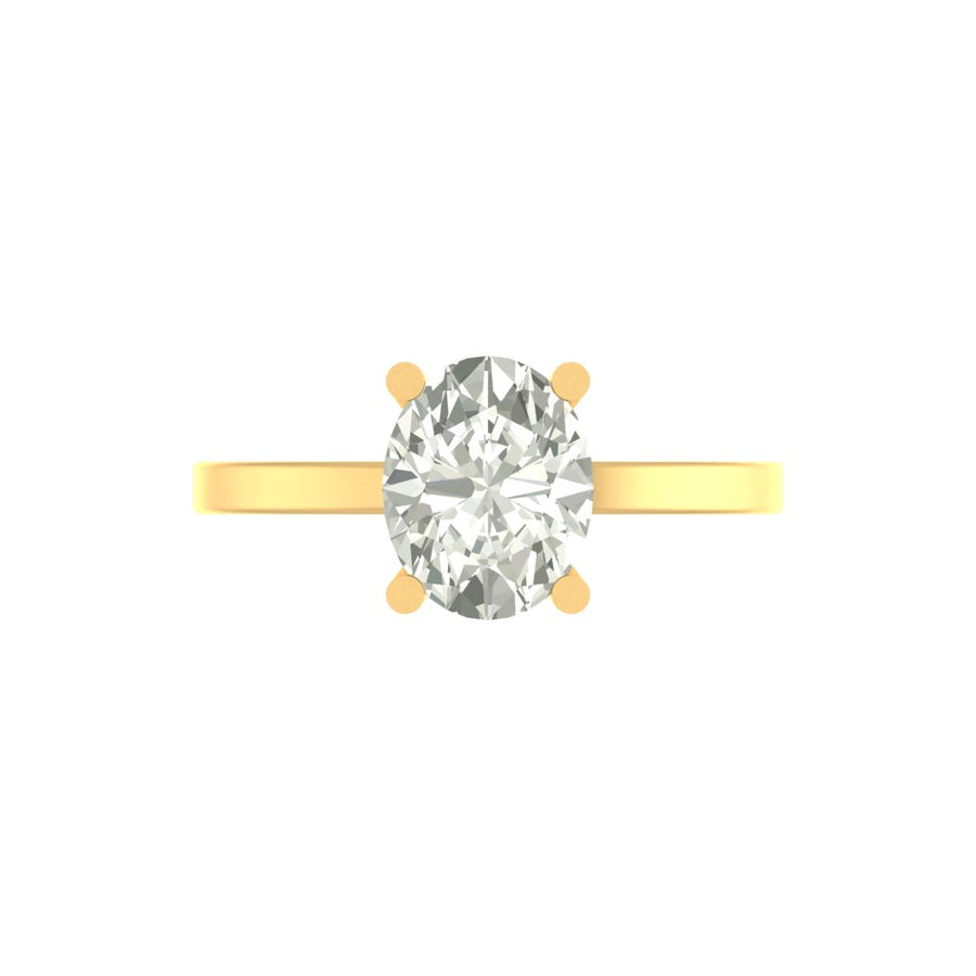 Emara 3.00 CT Oval Solitaire Ring