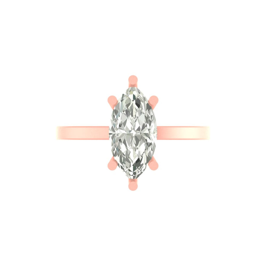 The Forever Flame Marquise Ring - 3 CT with IGI certified