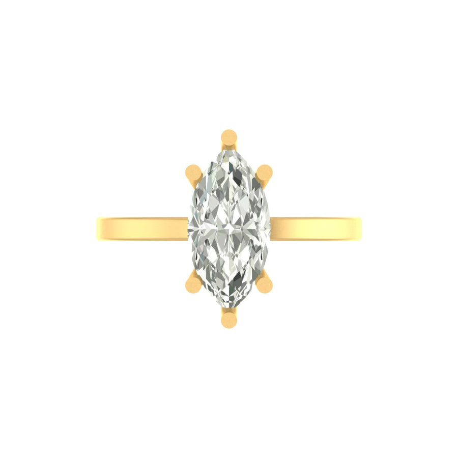 The Forever Flame Marquise Ring - 3 CT with IGI certified
