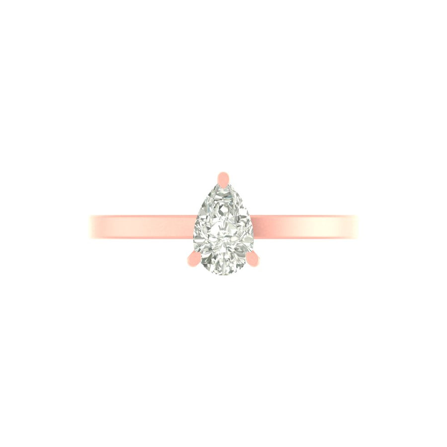 The Everdrop Pear Solitaire Ring - 1 Ct