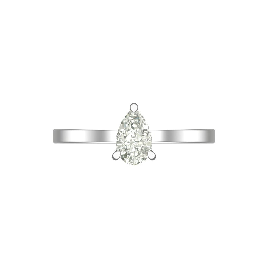 The Everdrop Pear Solitaire Ring - 1 Ct