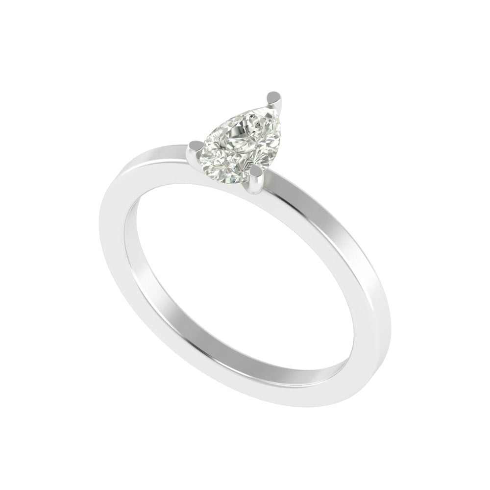 The Everdrop Pear Solitaire Ring - 1 Ct