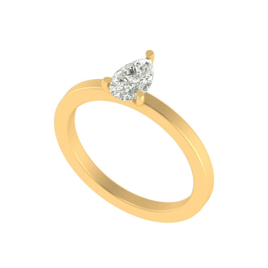 The Everdrop Pear Solitaire Ring - 1 Ct