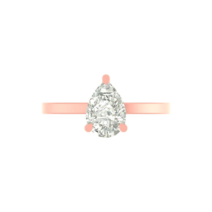 The Keepsake Pear Solitaire Ring - 2 CT
