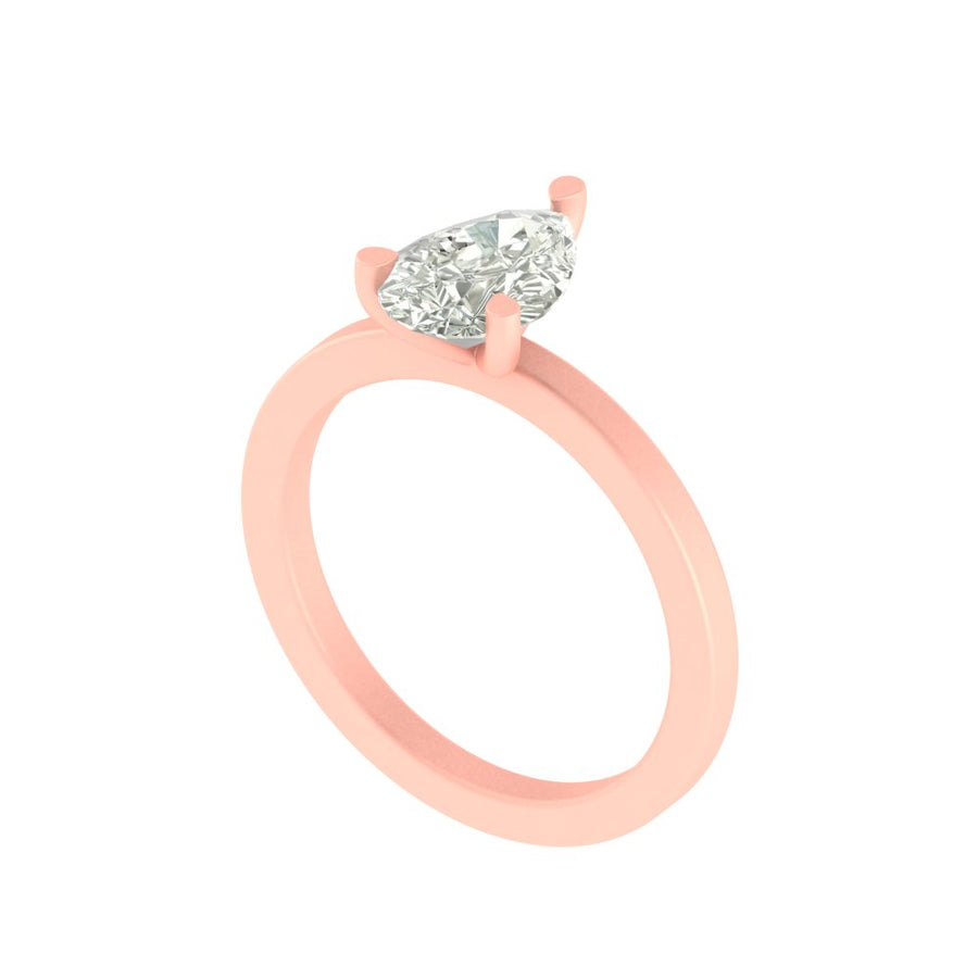 The Keepsake Pear Solitaire Ring - 2 CT