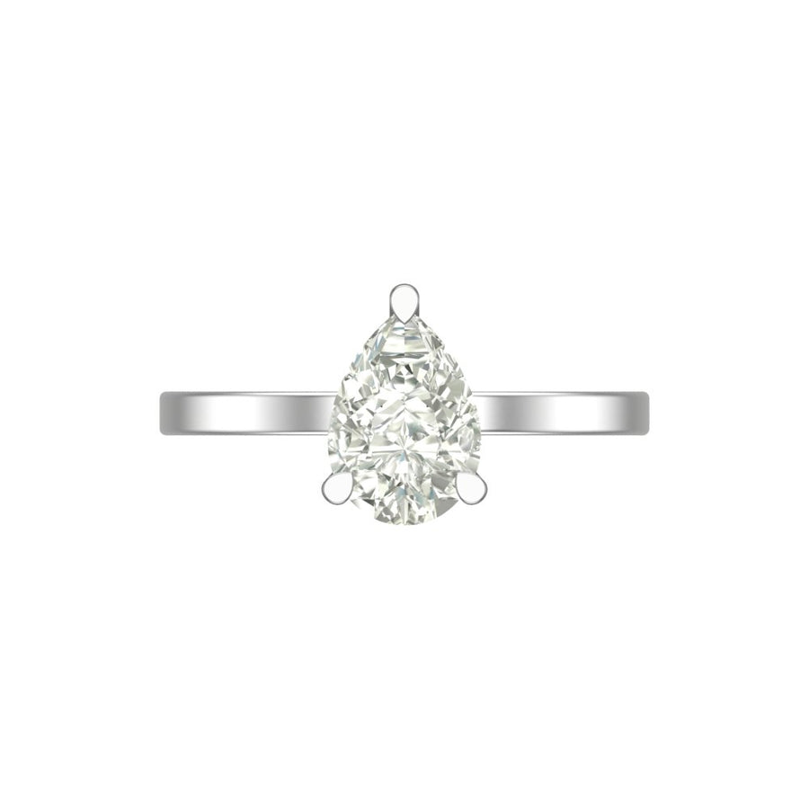 The Keepsake Pear Solitaire Ring - 2 CT