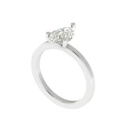 The Keepsake Pear Solitaire Ring - 2 CT