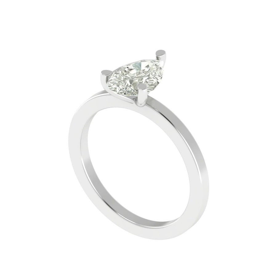 The Keepsake Pear Solitaire Ring - 2 CT