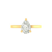 The Keepsake Pear Solitaire Ring - 2 CT
