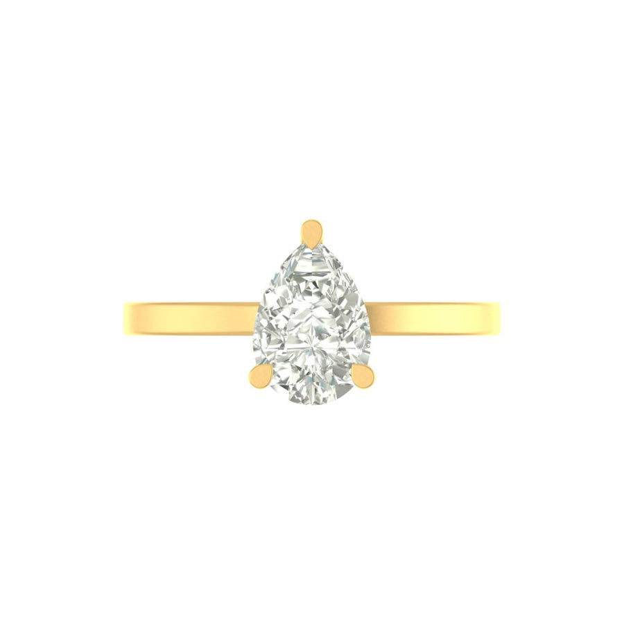 The Keepsake Pear Solitaire Ring - 2 CT