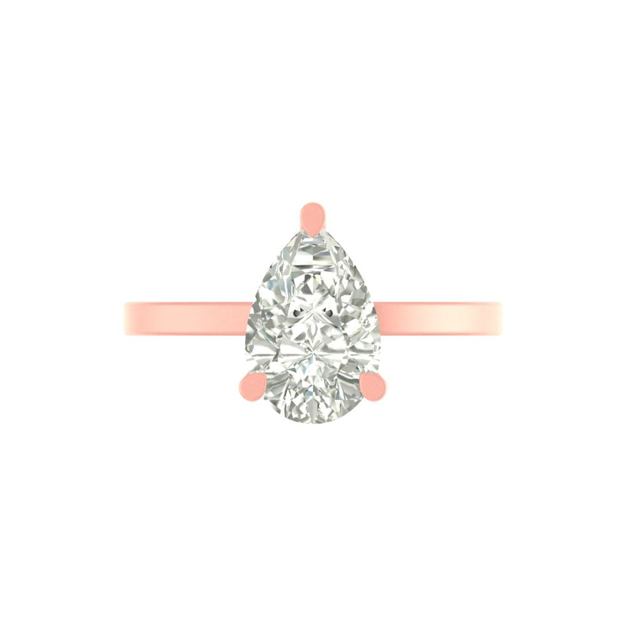 The Evermore Pear Solitaire Ring - 3 CT with IGI Certified