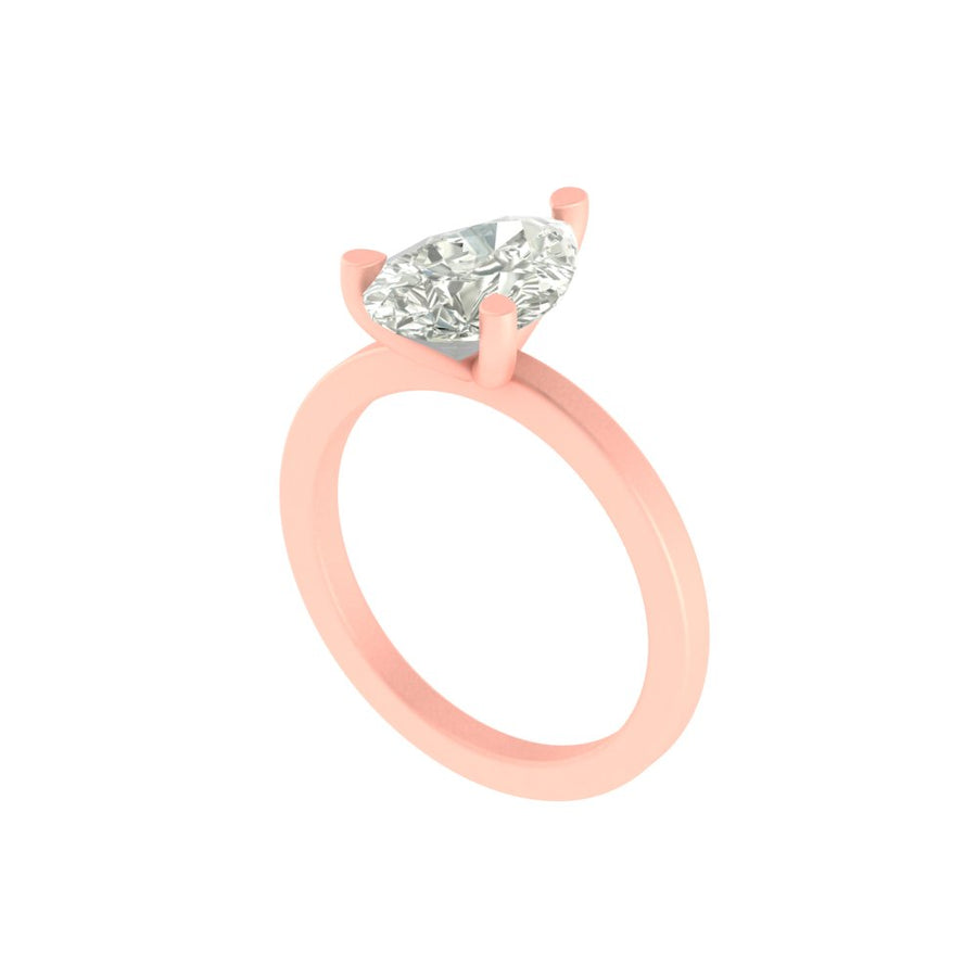The Evermore Pear Solitaire Ring - 3 CT with IGI Certified