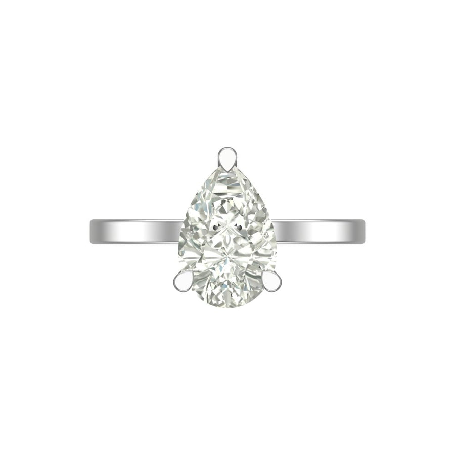 The Evermore Pear Solitaire Ring - 3 CT with IGI Certified