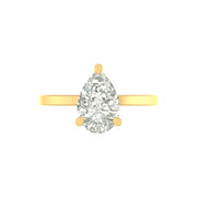 The Evermore Pear Solitaire Ring - 3 CT with IGI Certified