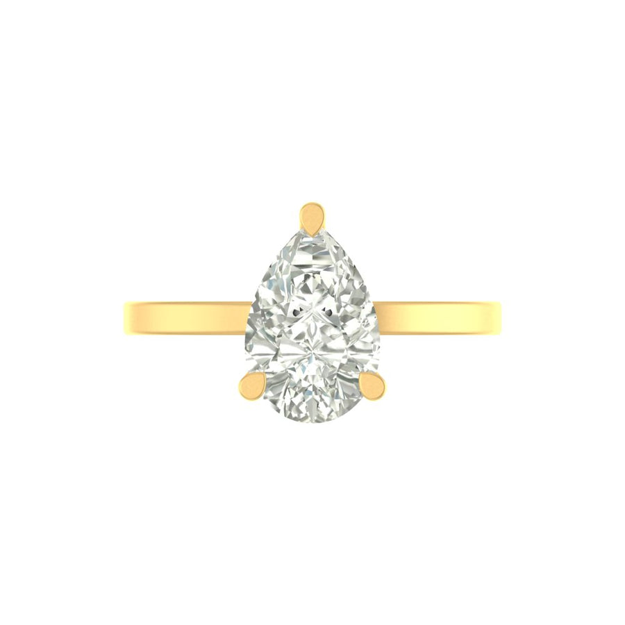 The Evermore Pear Solitaire Ring - 3 CT with IGI Certified