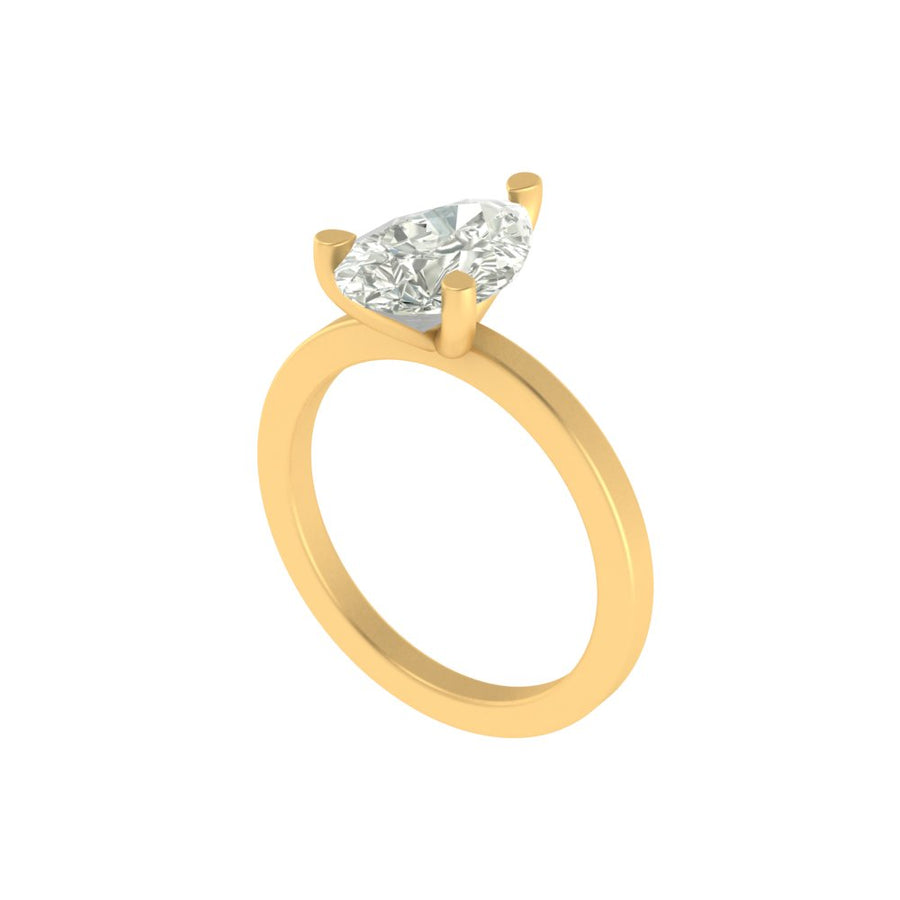 The Evermore Pear Solitaire Ring - 3 CT with IGI Certified