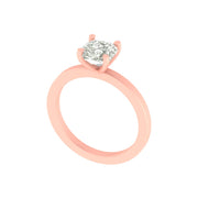 Elegant Cushion-Cut Lab Diamond Solitaire Ring | 2.00 Ct | 14K/18K Gold | Lightweight Engagement Ring