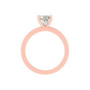 Elegant Cushion-Cut Lab Diamond Solitaire Ring | 2.00 Ct | 14K/18K Gold | Lightweight Engagement Ring