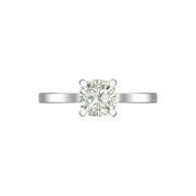 Elegant Cushion-Cut Lab Diamond Solitaire Ring | 2.00 Ct | 14K/18K Gold | Lightweight Engagement Ring