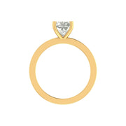 Elegant Cushion-Cut Lab Diamond Solitaire Ring | 2.00 Ct | 14K/18K Gold | Lightweight Engagement Ring