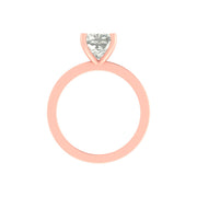 Cushion-Cut Solitaire Diamond Ring – Lab-Grown | 3.00 Carat | 14K / 18K Yellow Gold