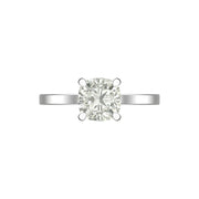 Cushion-Cut Solitaire Diamond Ring – Lab-Grown | 3.00 Carat | 14K / 18K Yellow Gold