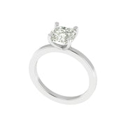 Cushion-Cut Solitaire Diamond Ring – Lab-Grown | 3.00 Carat | 14K / 18K Yellow Gold