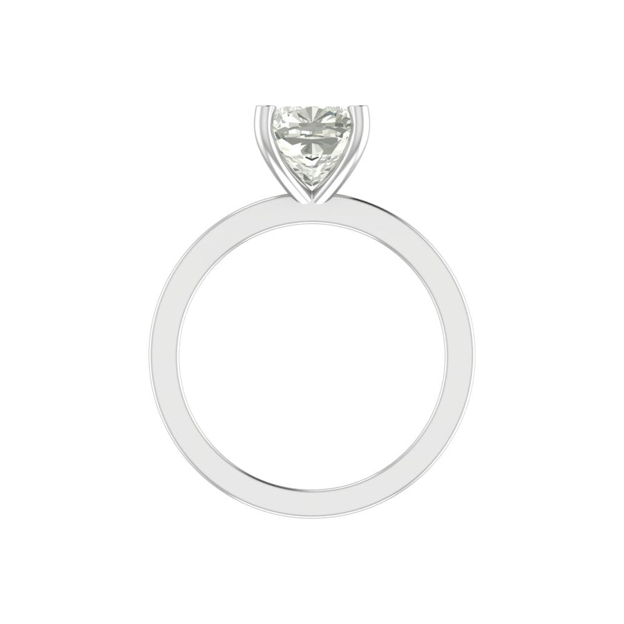 Cushion-Cut Solitaire Diamond Ring – Lab-Grown | 3.00 Carat | 14K / 18K Yellow Gold