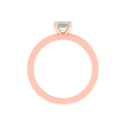 Emerald-Cut Solitaire Diamond Ring – 1.00 Carat Lab Grown Diamond | 14K/18K Gold