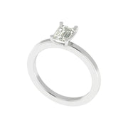 Emerald-Cut Solitaire Diamond Ring – 1.00 Carat Lab Grown Diamond | 14K/18K Gold
