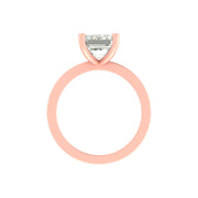 Emerald Cut 3 Carat Lab-Grown Diamond Solitaire Ring – Minimalist Engagement Ring