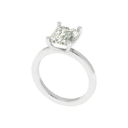 Emerald Cut 3 Carat Lab-Grown Diamond Solitaire Ring – Minimalist Engagement Ring