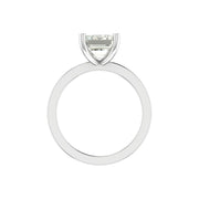 Emerald Cut 3 Carat Lab-Grown Diamond Solitaire Ring – Minimalist Engagement Ring