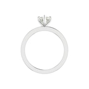 Delicate 1 Carat Heart-Shaped Lab Diamond Ring in 14K / 18K Gold
