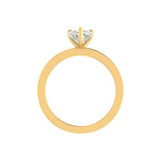 Delicate 1 Carat Heart-Shaped Lab Diamond Ring in 14K / 18K Gold